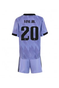 Real Madrid Vinicius Junior #20 Babytruitje Uit tenue Kind 2022-23 Korte Mouw (+ Korte broeken)